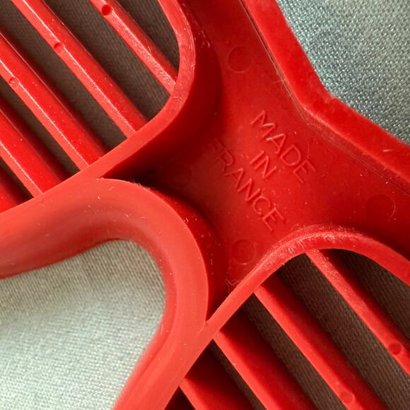 Vintage 80s Volpini Lunette De Soleil Red Venetian Blind Shades Made In France